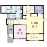 サン・ミニョン 1LDKの間取り