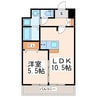 フォーエス本山 1LDKの間取り