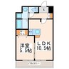 フォーエス本山 1LDKの間取り