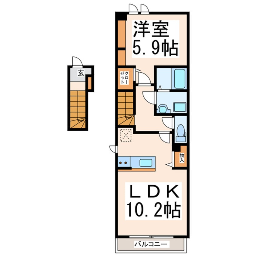 間取図 コンフォール　ヴィラージュ