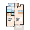 VINCENTE船場 1LDKの間取り