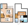 ADC京町Raco 1SKの間取り