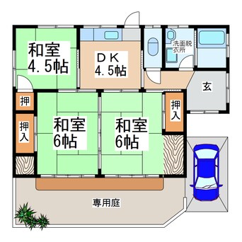 間取図 柿原貸家