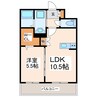 Jardin Miniature田崎 1LDKの間取り