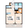 Jardin Miniature田崎 1LDKの間取り