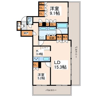 間取図 MJR熊本ザ・タワー