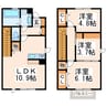 メゾネット花園 3LDKの間取り