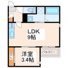 REGALESTフロンティアⅢ 1LDKの間取り