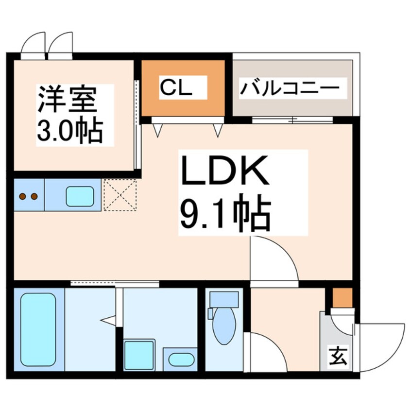 間取図 REGALESTフロンティアⅢ
