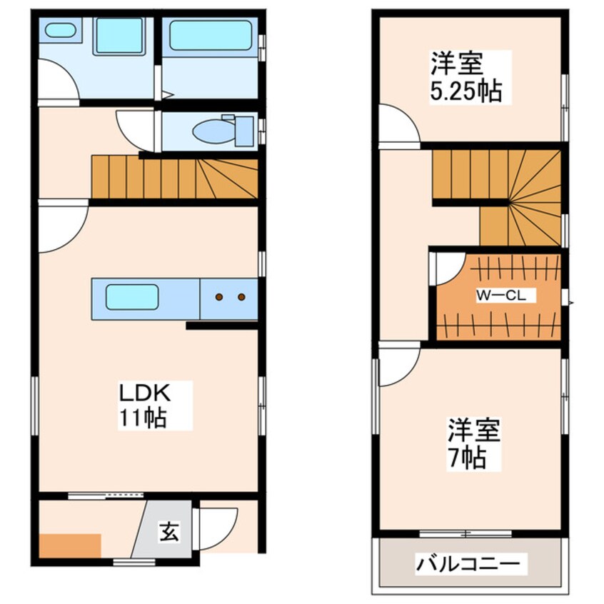 間取図 クオーレ力合西