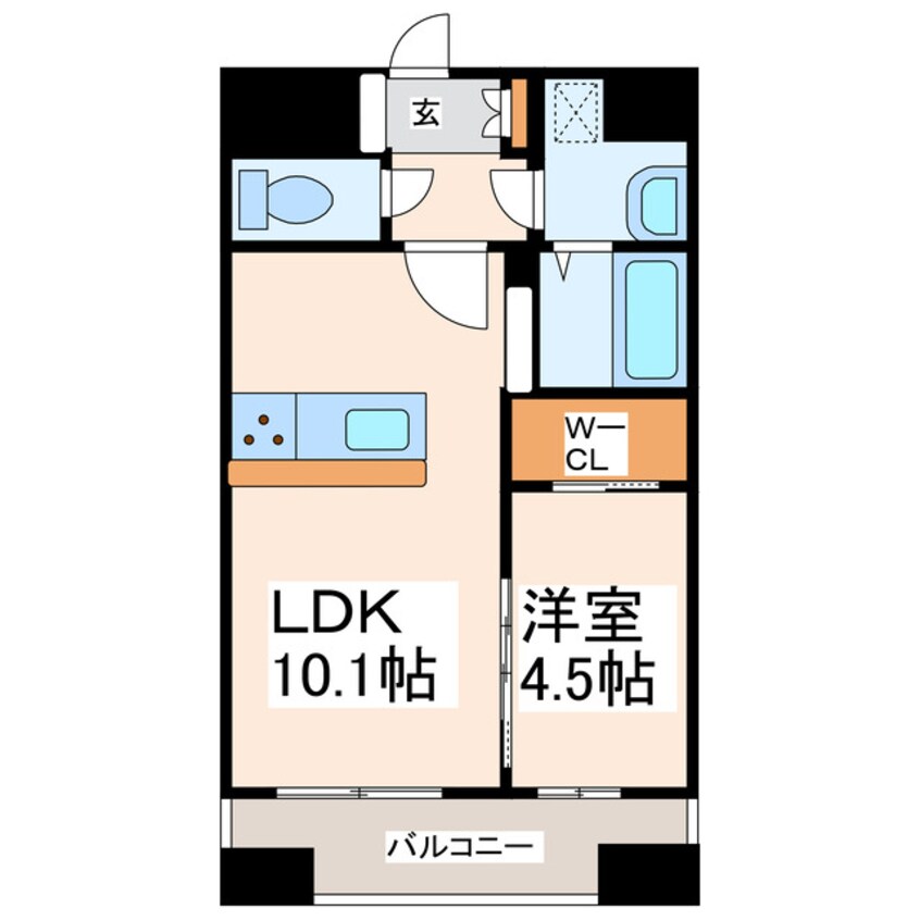 間取図 LIBTH九品寺Ⅱ