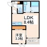 REGALEST上熊本 1LDKの間取り