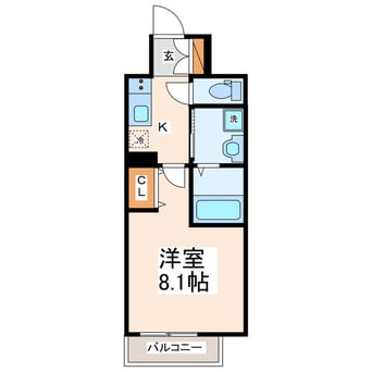 間取図 クロノス51新町Ⅵ
