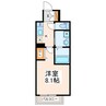 クロノス51新町Ⅵ 1Kの間取り