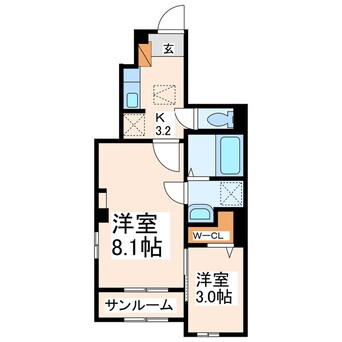 間取図 ソレイユ　ルヴァン