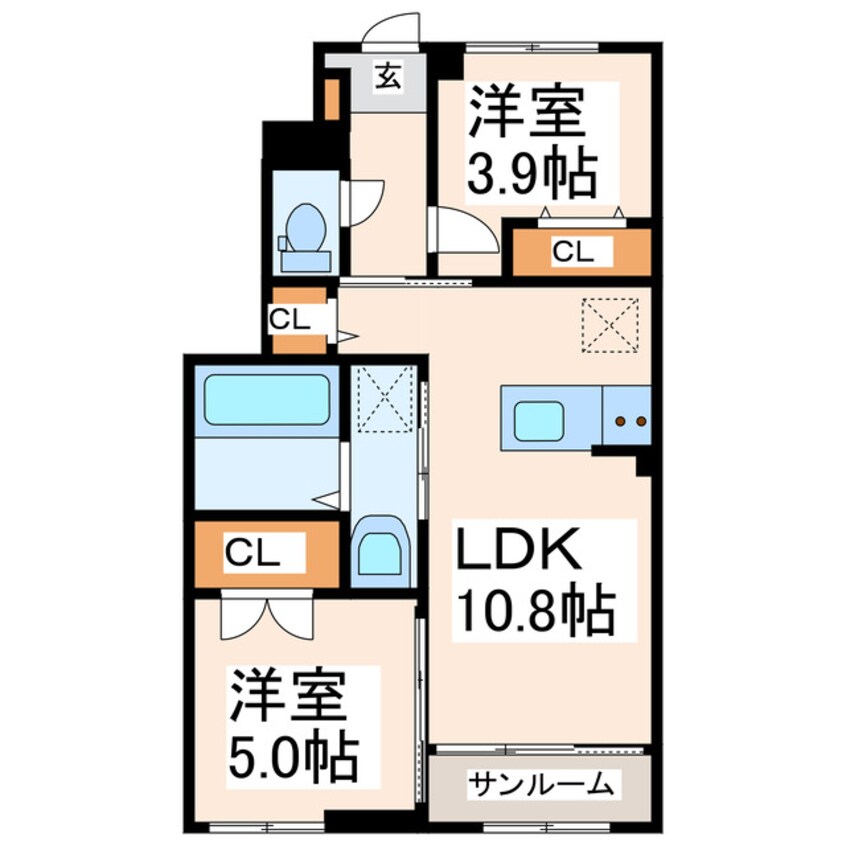 間取図 アメニティM-3