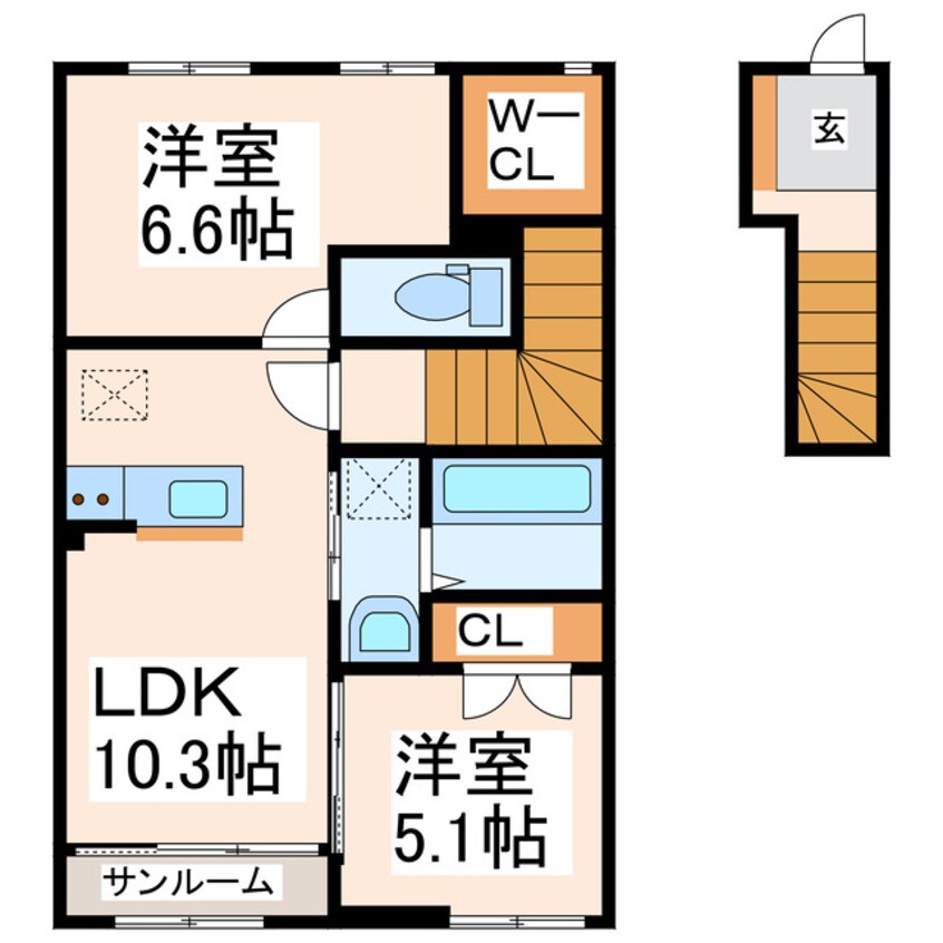 間取図 アメニティM-3