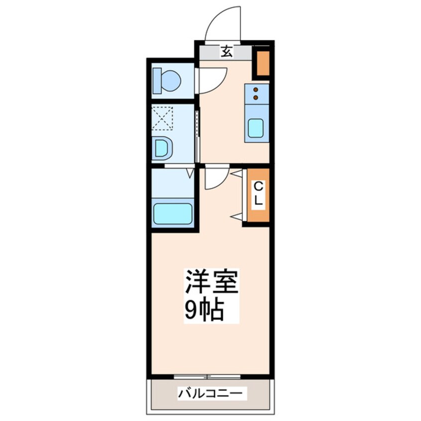 間取図 クレージュ子飼公園