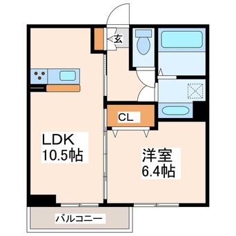 間取図 ホワイト　オゥルⅡ