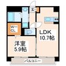 免疫ビルEXCIAⅡ 1LDKの間取り