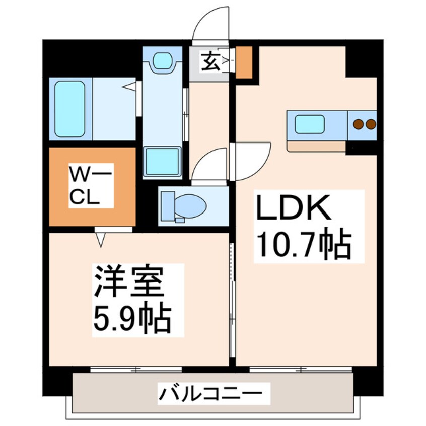 間取図 免疫ビルEXCIAⅡ