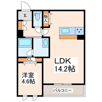 間取図 Greenage　U