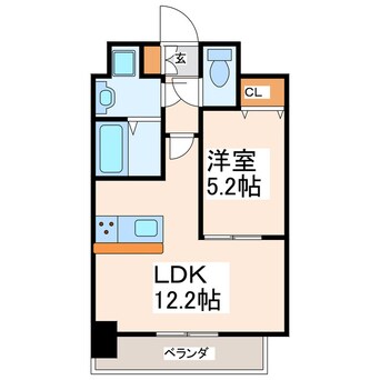 間取図 クロノス48練兵町