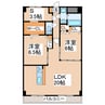 アンピールメゾン光助新町 2LDK+Sの間取り
