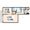 Ｓｈａｍａｉｓｏｎ新町Ｔ．Ｈ 1LDKの間取り