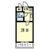 熊本市電Ａ系統<熊本市交通局>/田崎橋駅 徒歩12分 4階 築34年 1Kの間取り