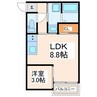 熊本市電Ｂ系統<熊本市交通局>/杉塘駅 徒歩19分 2階 建築中 1LDKの間取り