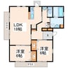 世安一戸建　Ａ棟 2LDKの間取り
