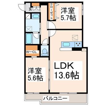 間取図 WithPlus上熊本駅前