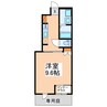 ソレイユ蓮台寺 1Kの間取り