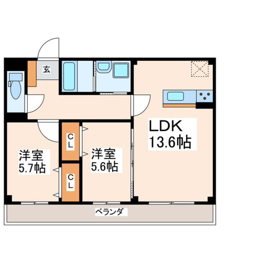 間取図 ハイムセラウエスト