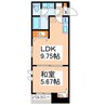 Lemiek土河原町 1LDKの間取り