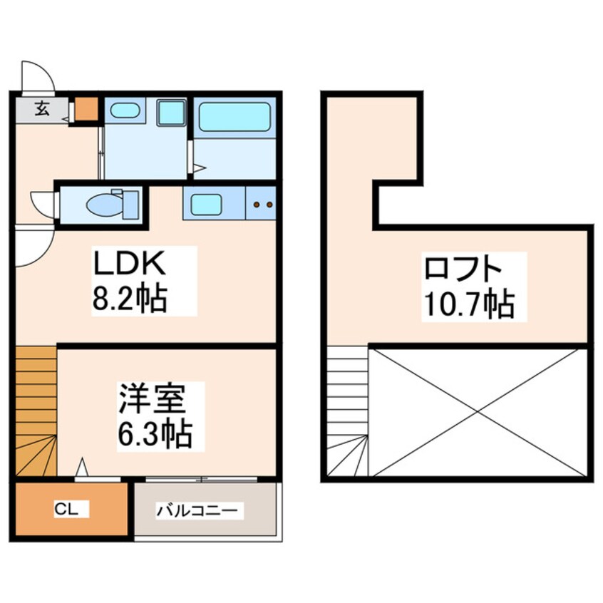 間取図 鹿児島本線/熊本駅 徒歩25分 1階 建築中