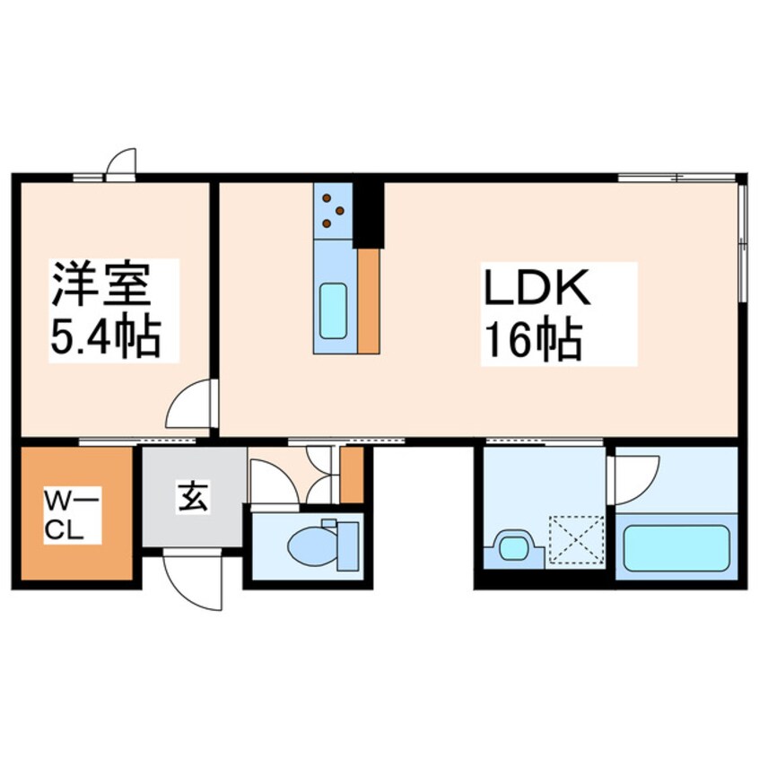 間取図 LH5101　KUHONJI