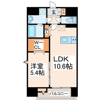 間取図 La vie claire Tuboi