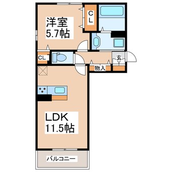 間取図 D-room出水