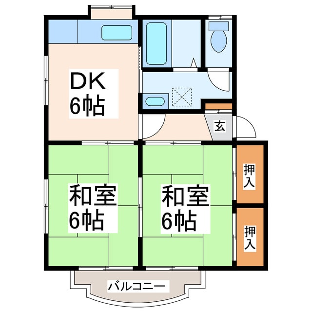 間取り図 コーポラスたかき２
