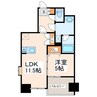フォーエス新町 1LDKの間取り