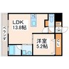 サムティ迎町 1LDKの間取り