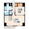 フォーエス紺屋今町 1LDKの間取り