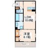 ホワイト　オゥルⅢ 1LDKの間取り