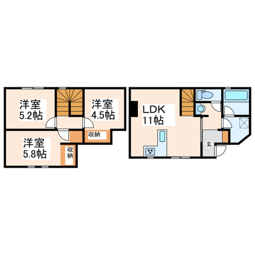 間取図 Hale SSK（ハレ エスエスケー）