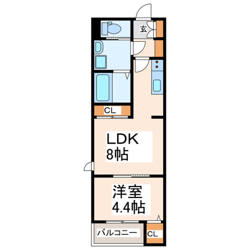 間取図 ＢＲＡＶＥＢＡＳＥ黒髪