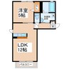 サンリッチ 1LDKの間取り