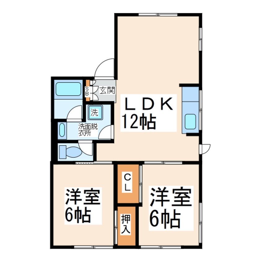 間取図 アメニティハイツ（帯山）