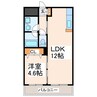 ビュークレスト京町 1LDKの間取り